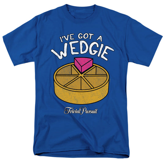 Trivial Pursuit Wedgie Mens T Shirt Royal Blue