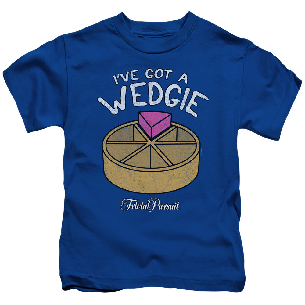 Trivial Pursuit Wedgie Juvenile Kids Youth T Shirt Royal Blue