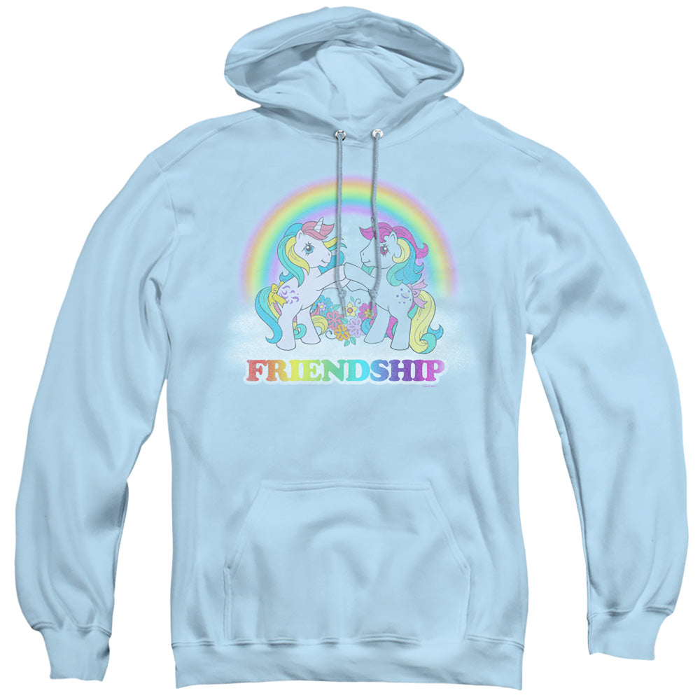 My Little Pony Retro Friendship Mens Hoodie Light Blue