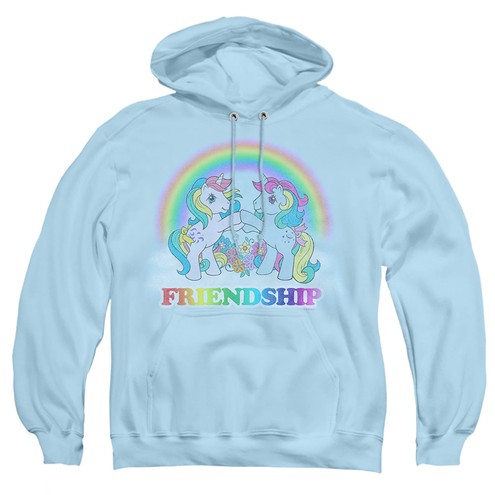 My Little Pony Retro Friendship Mens Hoodie Light Blue