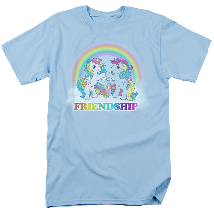 My Little Pony Retro Friendship Mens T Shirt Light Blue