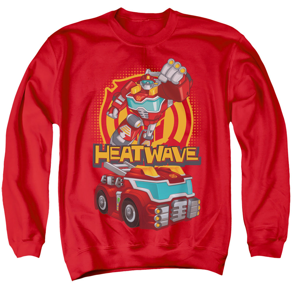 Transformers Heatwave Mens Crewneck Sweatshirt Red