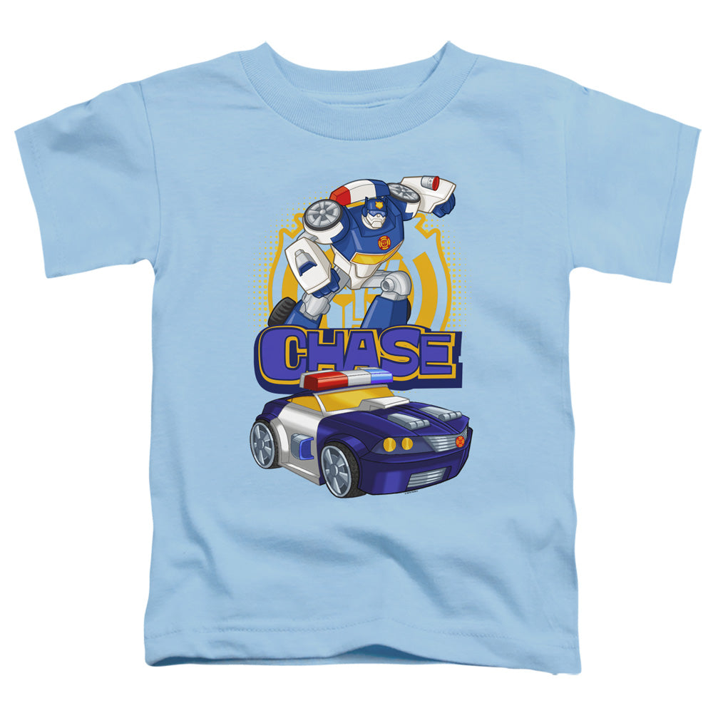 Transformers Chase Toddler Kids Youth T Shirt Light Blue