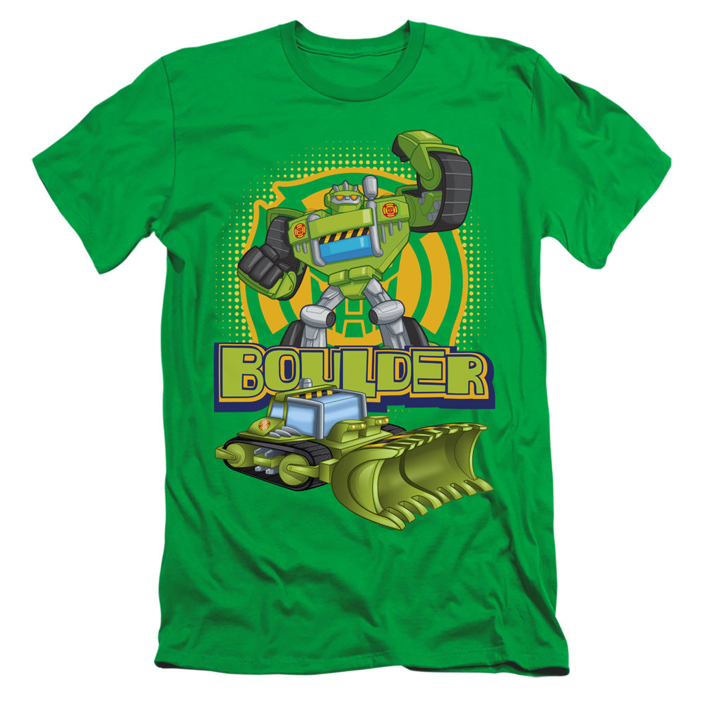 Transformers Boulder Slim Fit Mens T Shirt Kelly Green