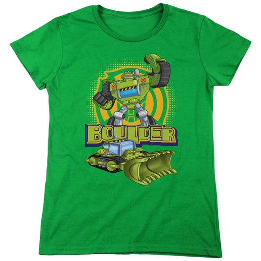 Transformers Boulder Womens T Shirt Kelly Green