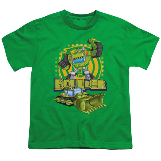 Transformers Boulder Kids Youth T Shirt Kelly Green