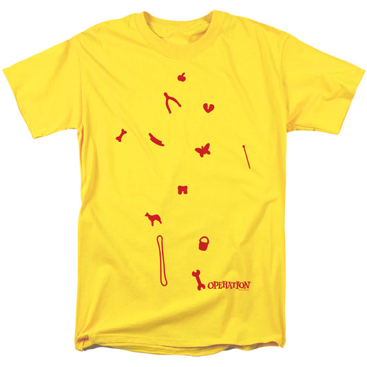 Operation Parts Mens T Shirt Yellow