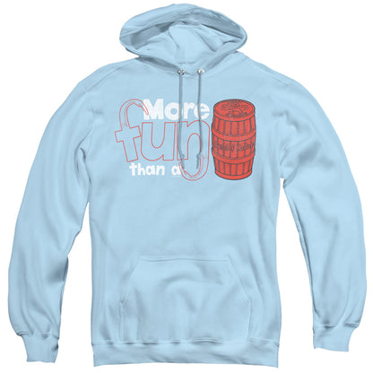 Barrel Of Monkeys More Fun Mens Hoodie Light Blue