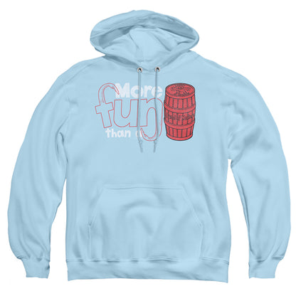 Barrel Of Monkeys More Fun Mens Hoodie Light Blue