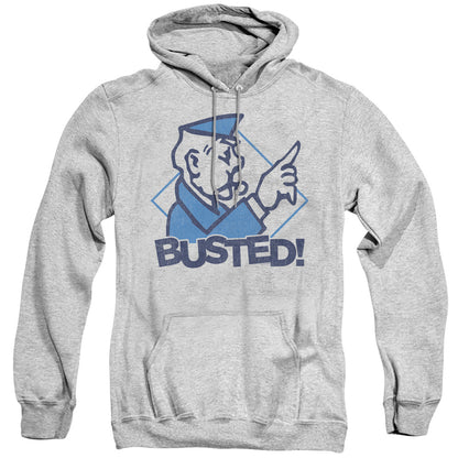 Monopoly Busted Mens Hoodie Athletic Heather