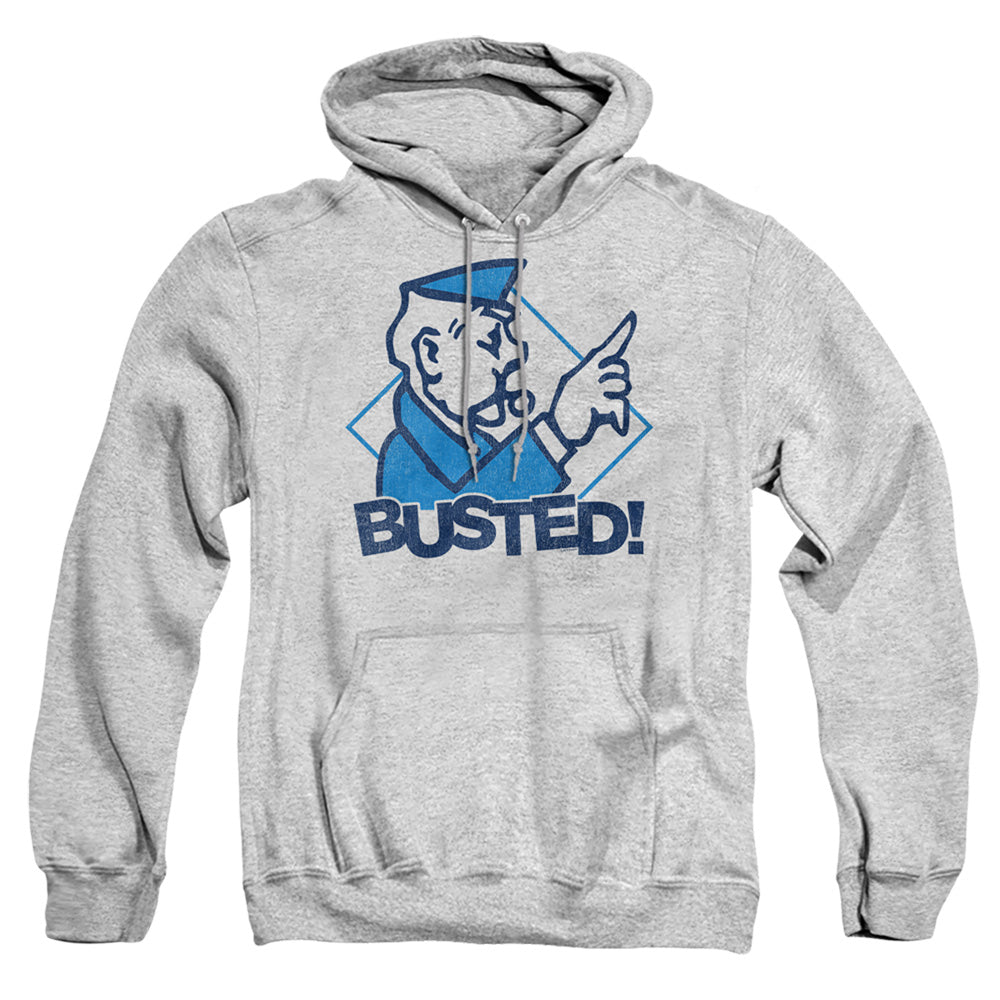 Monopoly Busted Mens Hoodie Athletic Heather