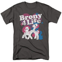 Load image into Gallery viewer, My Little Pony Retro Brony 4 Life Mens T Shirt Charcoal