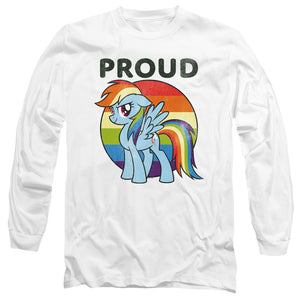 My Little Pony Tv Proud Mens Long Sleeve Shirt White