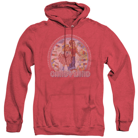 Candy Land Candy Land Mens Heather Hoodie Red