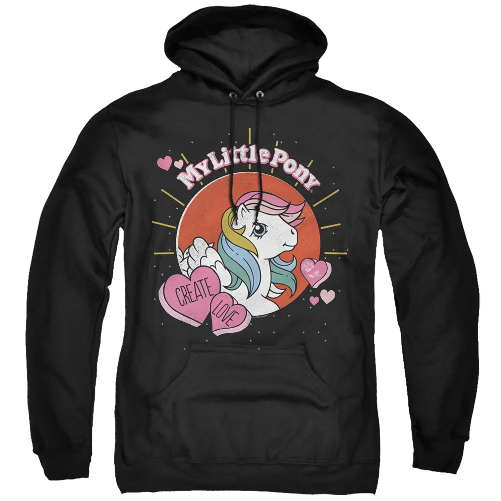 My Little Pony Retro Create Love Mens Hoodie Black