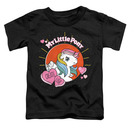 My Little Pony Retro Create Love Toddler Kids Youth T Shirt Black