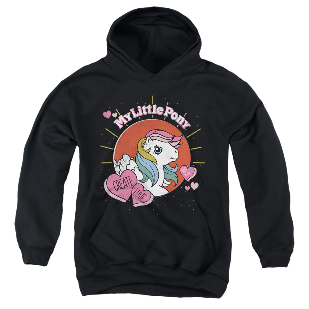 My Little Pony Retro Create Love Kids Youth Hoodie Black