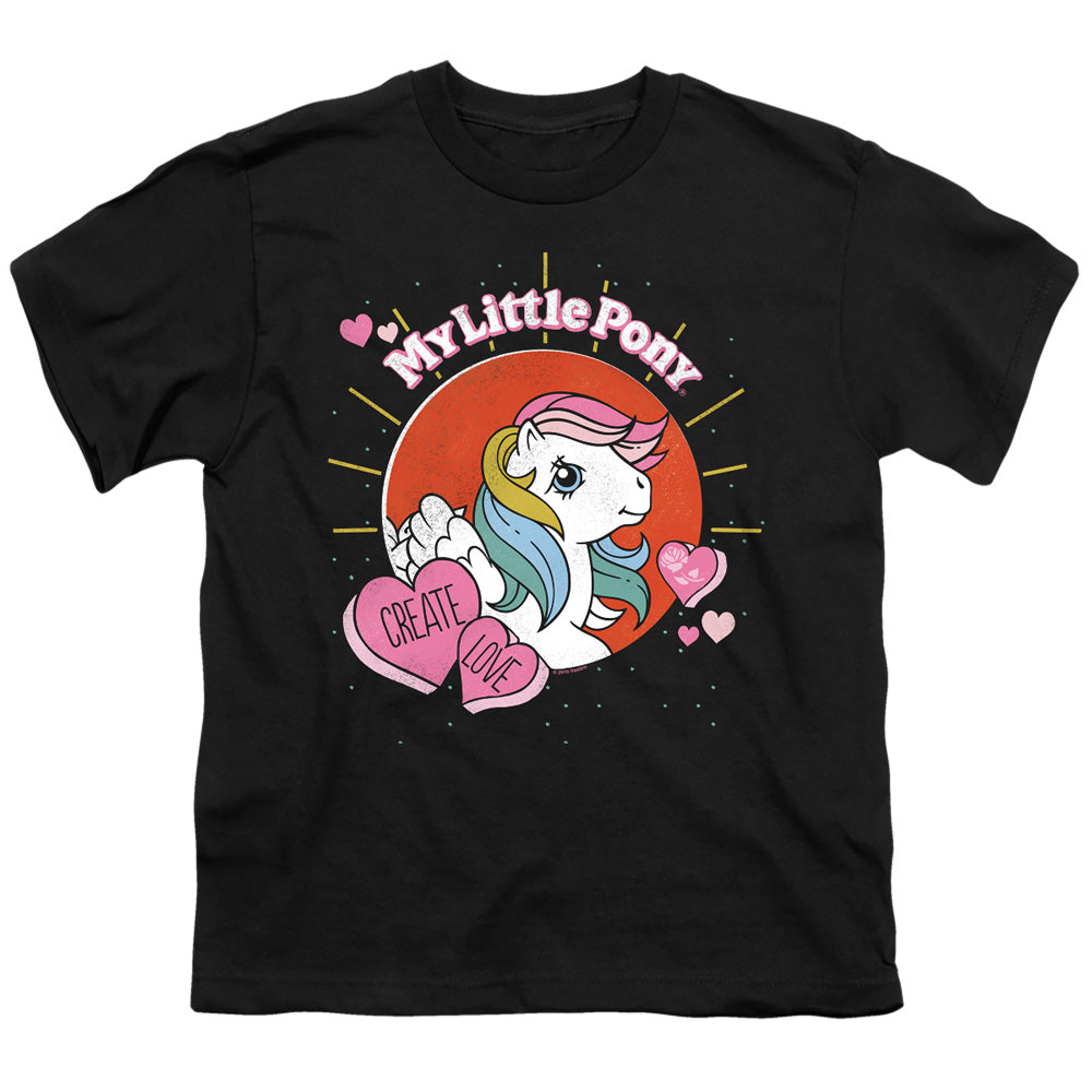 My Little Pony Retro Create Love Kids Youth T Shirt Black