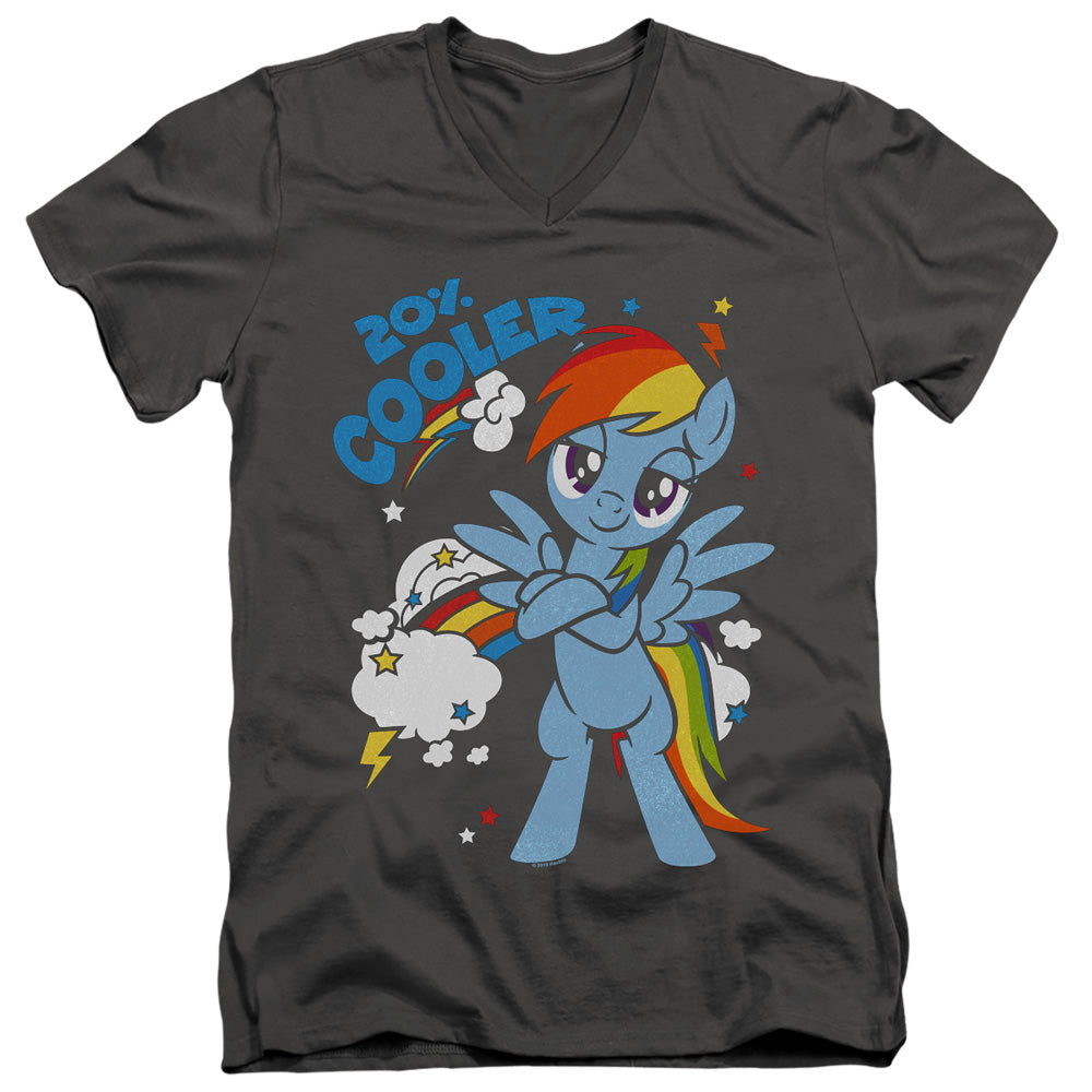 My Little Pony Tv 20 Percent Cooler Mens Slim Fit V-Neck T Shirt Charcoal