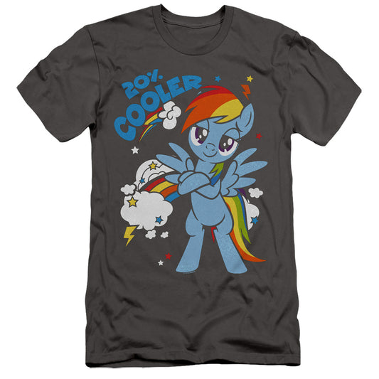 My Little Pony Tv 20 Percent Cooler Slim Fit Mens T Shirt Charcoal