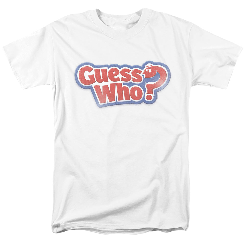 Guess Who Guess Who Distressed Logo Mens T Shirt White