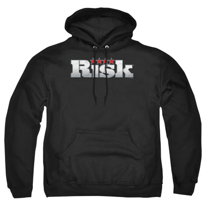 Risk Logo Mens Hoodie Black