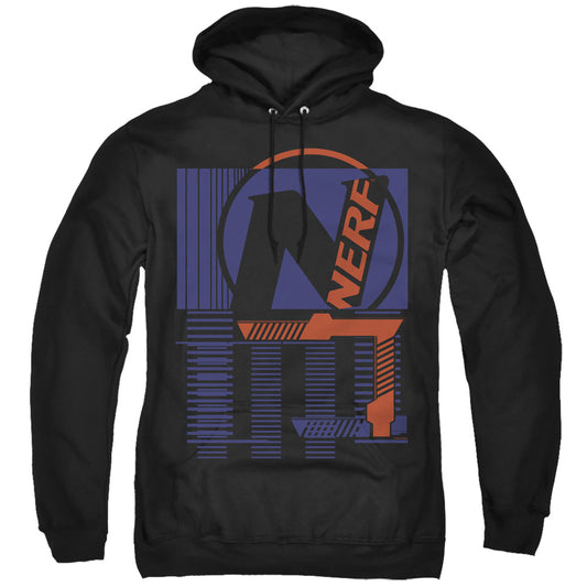 Nerf Grid Mens Hoodie Black