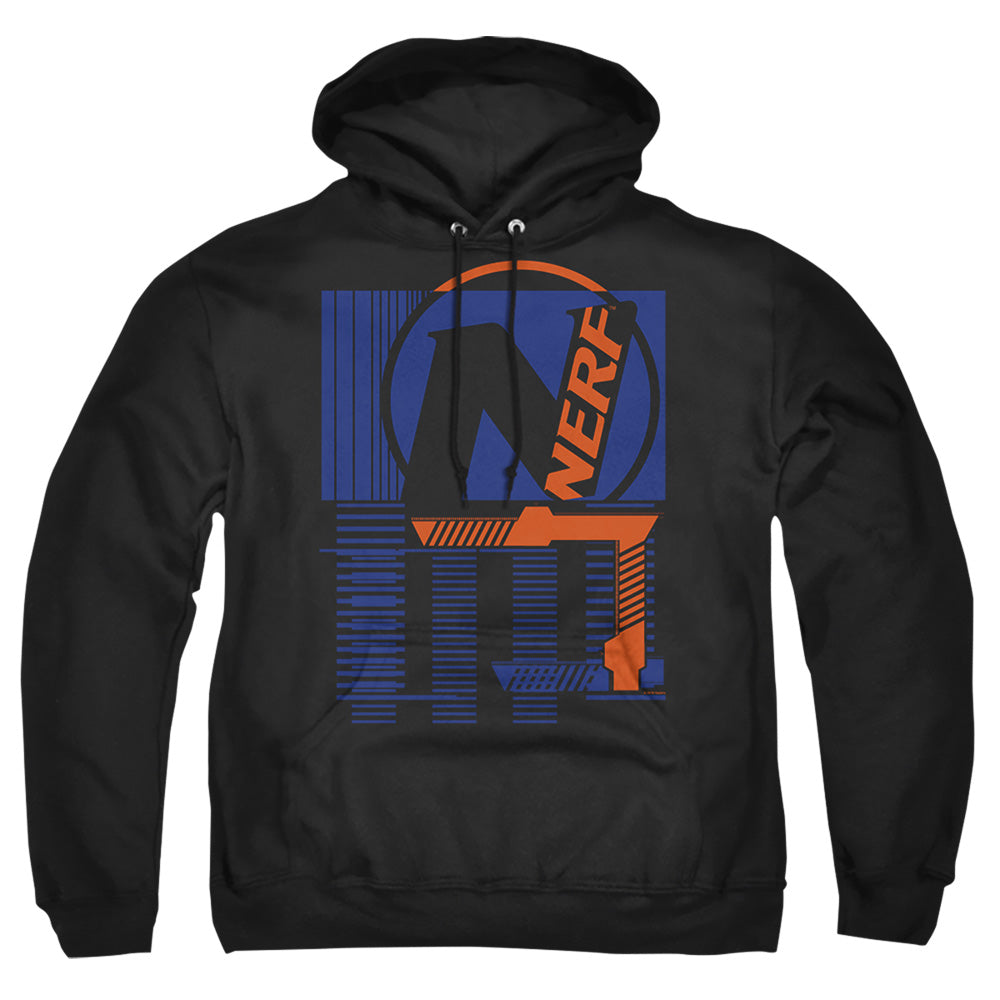 Nerf Grid Mens Hoodie Black