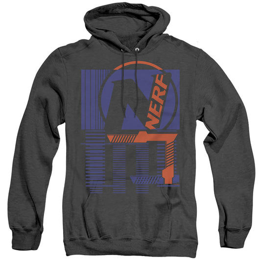 Nerf Grid Heather Mens Hoodie Black