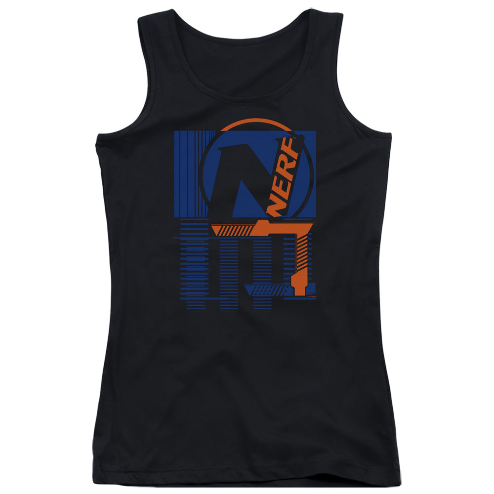 Nerf Grid Womens Tank Top Shirt Black