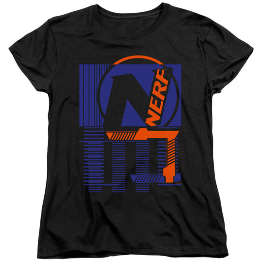 Nerf Grid Womens T Shirt Black