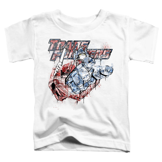 Transformers Spray Panels Toddler Kids Youth T Shirt White