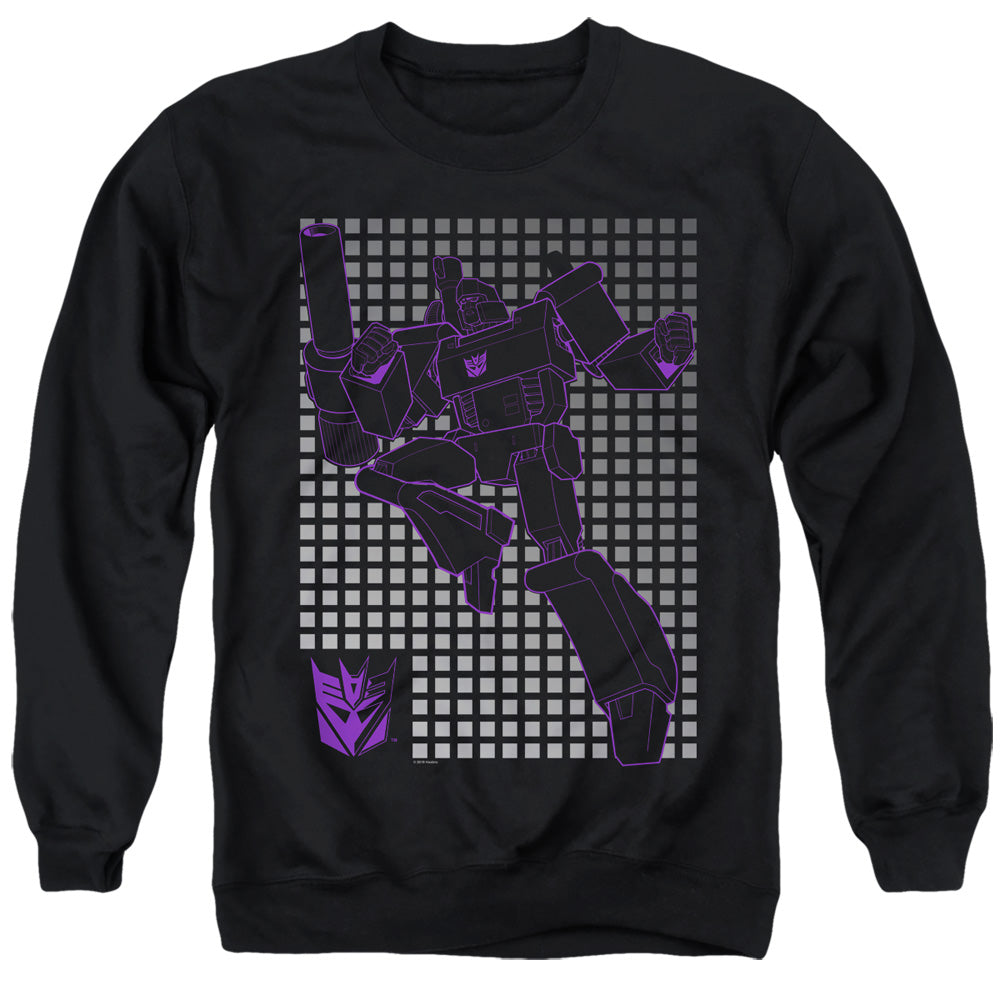 Transformers Megatron Grid Mens Crewneck Sweatshirt Black