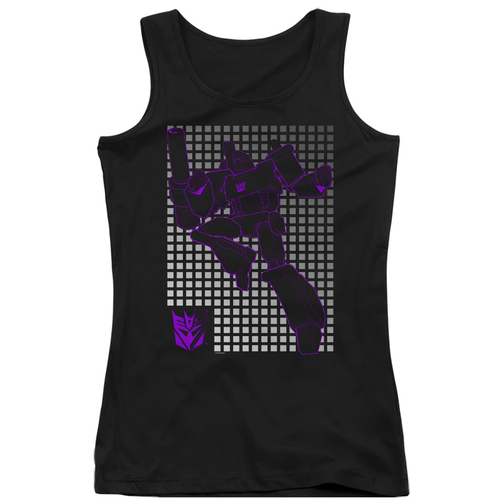 Transformers Megatron Grid Womens Tank Top Shirt Black