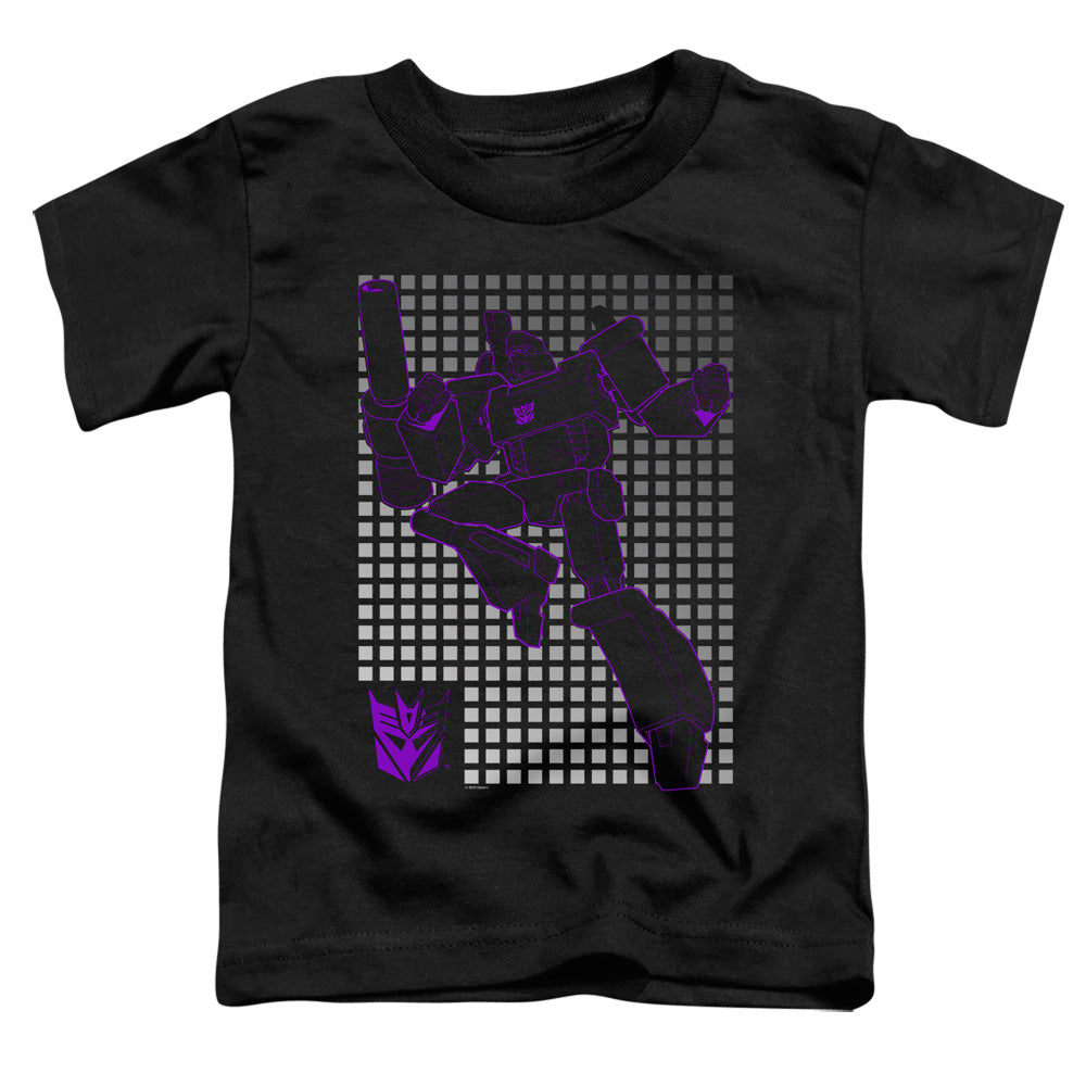 Transformers Megatron Grid Toddler Kids Youth T Shirt Black