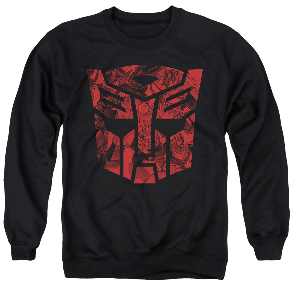 Transformers Tonal Autobot Mens Crewneck Sweatshirt Black