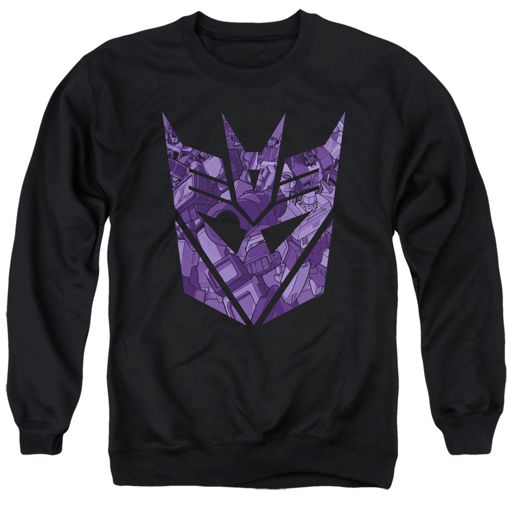 Transformers Tonal Decepticon Mens Crewneck Sweatshirt Black