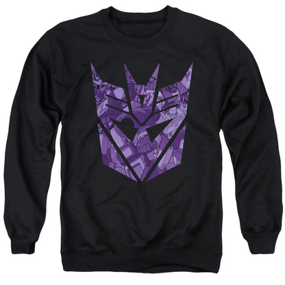 Transformers Tonal Decepticon Mens Crewneck Sweatshirt Black