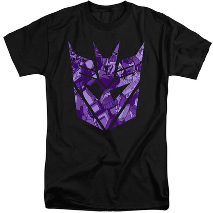 Transformers Tonal Decepticon Mens Tall T Shirt Black