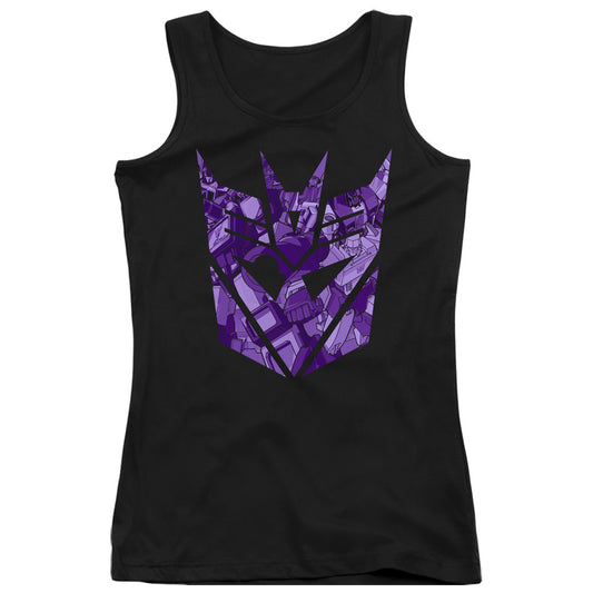 Transformers Tonal Decepticon Womens Tank Top Shirt Black