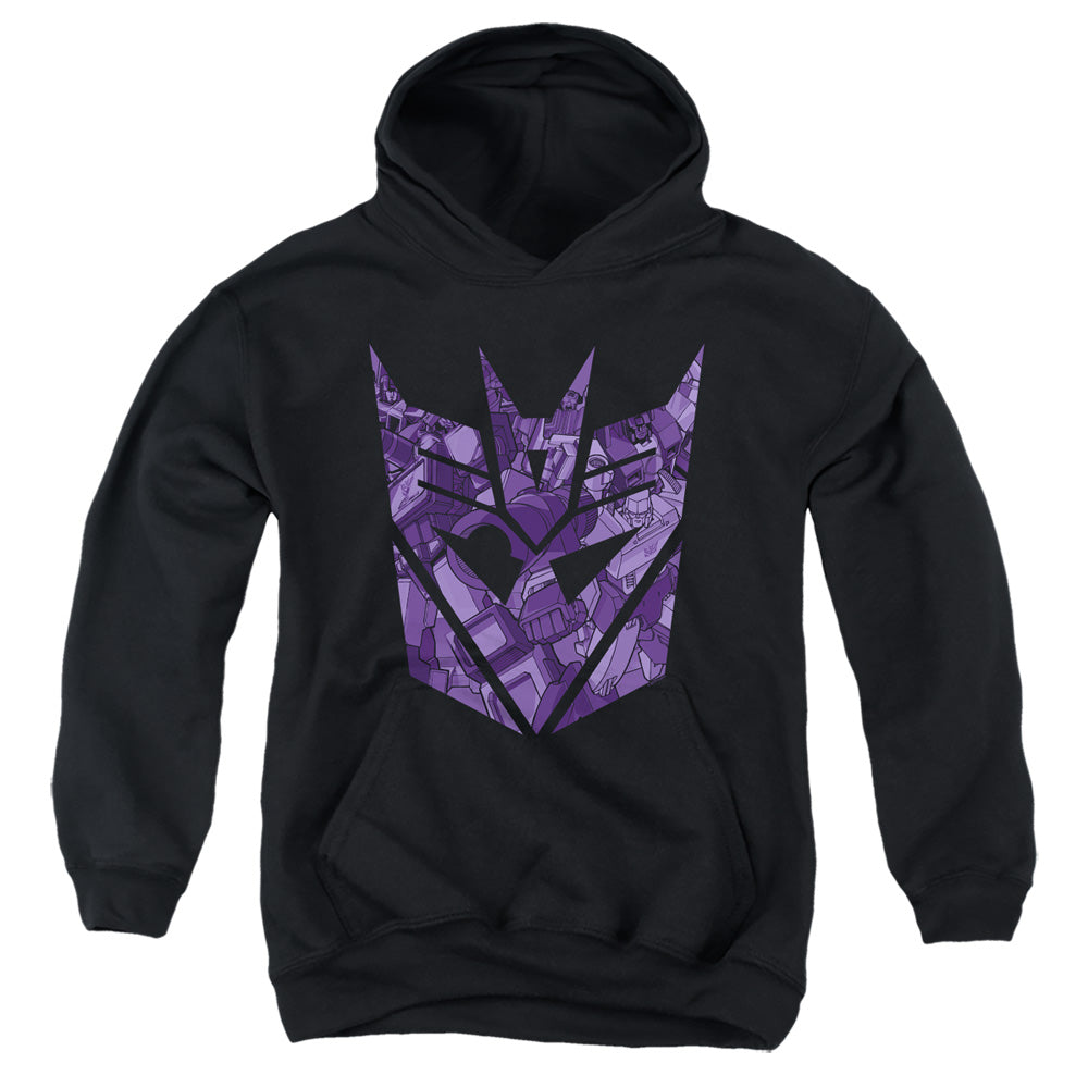 Transformers Tonal Decepticon Kids Youth Hoodie Black