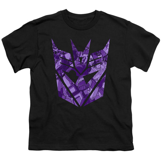 Transformers Tonal Decepticon Kids Youth T Shirt Black