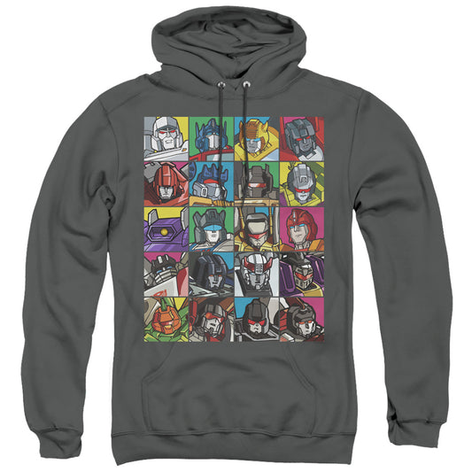 Transformers Transformer Squares Mens Hoodie Charcoal