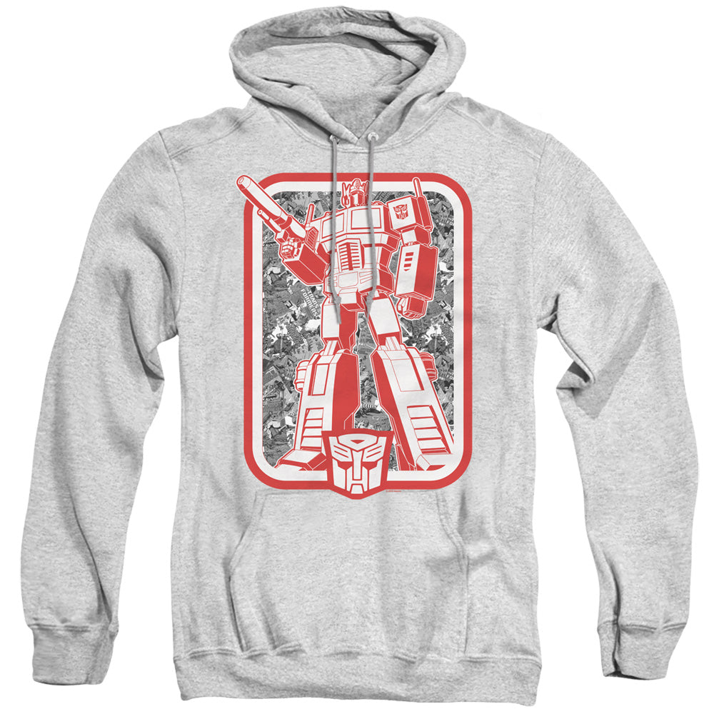 Transformers Autobot Mens Hoodie Athletic Heather