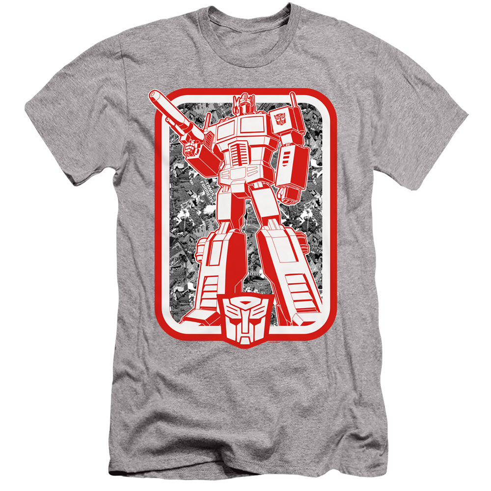 Transformers Autobot Slim Fit Mens T Shirt Athletic Heather