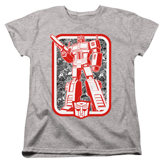 Transformers Autobot Womens T Shirt Athletic Heather