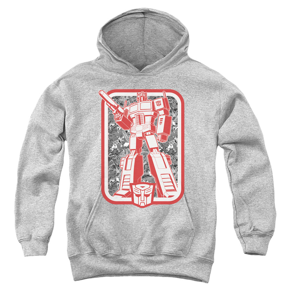 Transformers Autobot Kids Youth Hoodie Athletic Heather