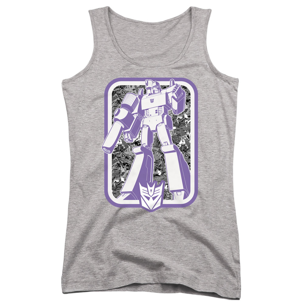 Transformers Decepticon Womens Tank Top Shirt Athletic Heather