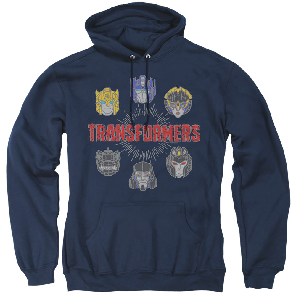 Transformers Robo Halo Mens Hoodie Navy Blue