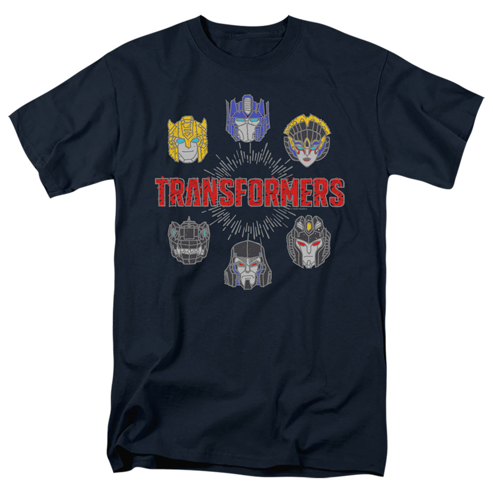 Transformers Robo Halo Mens T Shirt Navy Blue